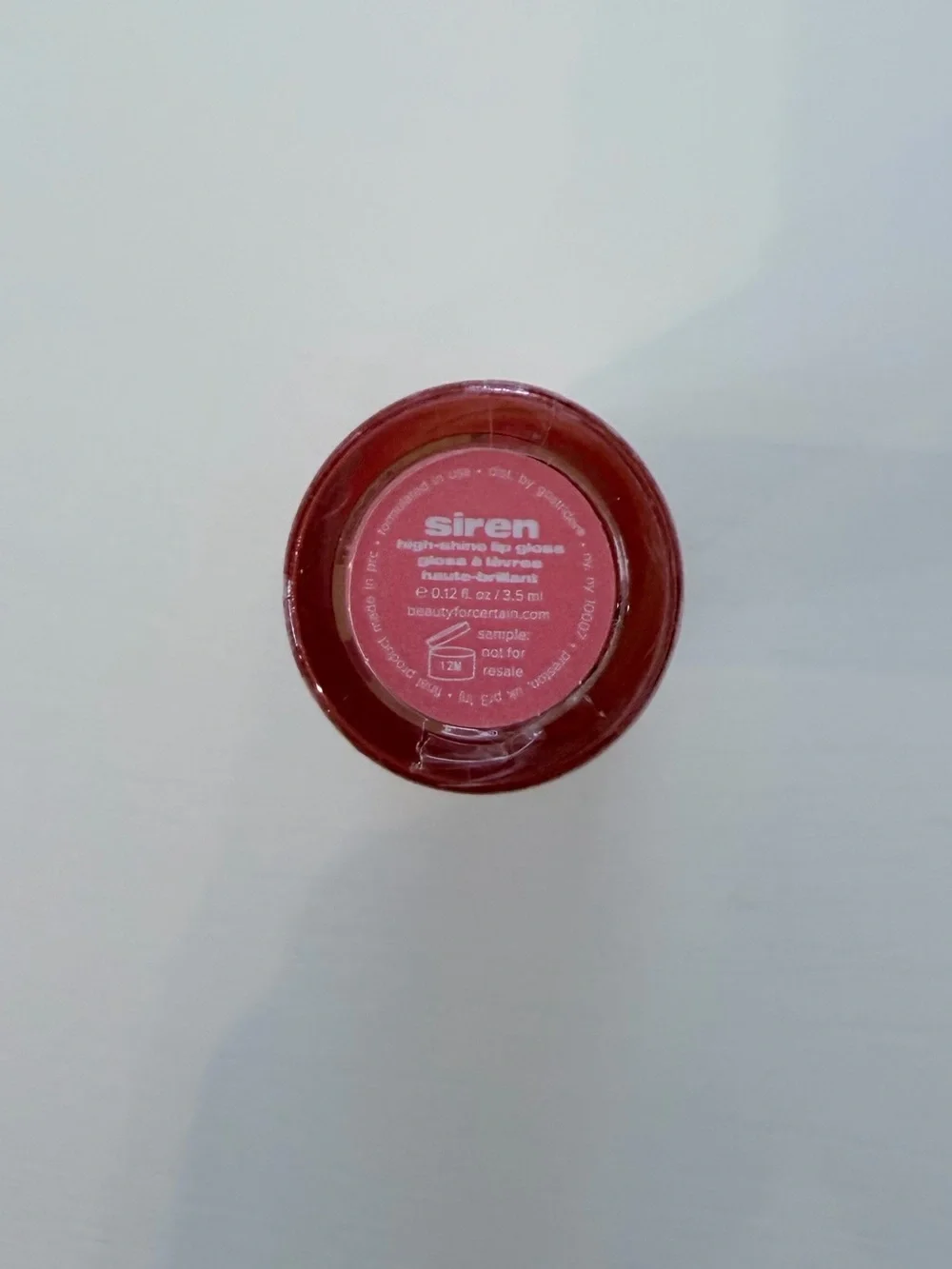 High-Shine Lip Gloss: siren